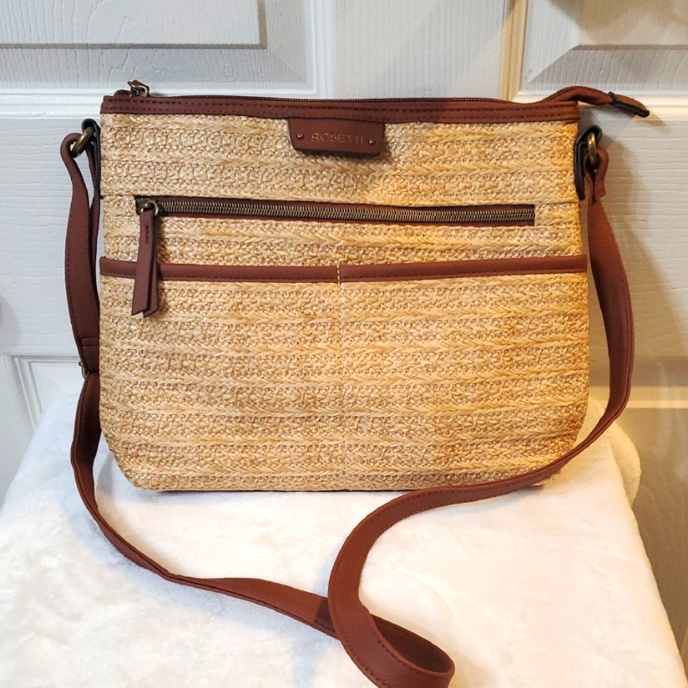 Rosetti Tan and Brown Women's Crossbody Bag